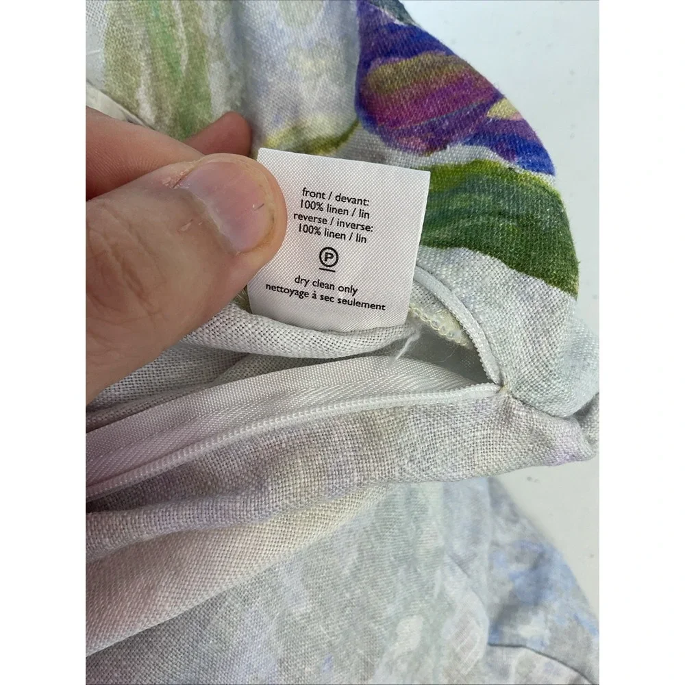 Designers Guild Linen Tulipa Stellata violet Cushion Cover floral down insert‎